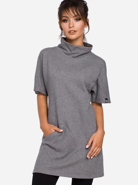 Туніка жіноча BeWear B051 2XL-3XL Сіра (5902041193596) - зображення 3