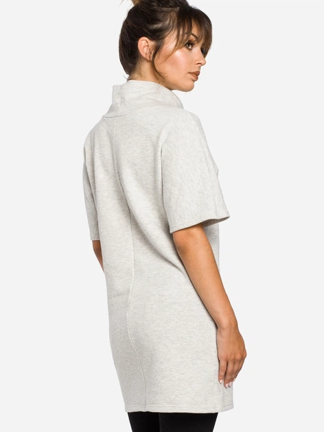 Tunika damska elegancka BeWear B051 2XL-3XL Jasnoszara (5902041193626) - obraz 4