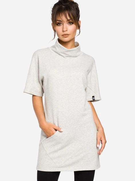 Туніка жіноча BeWear B051 S-M Світло-сіра (5902041193640) - зображення 3