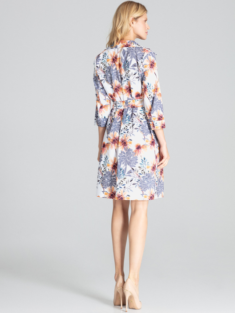 Плаття на запах коротке літнє жіноче Figl M680 XL Різнокольорове (5902194371803) - зображення 2