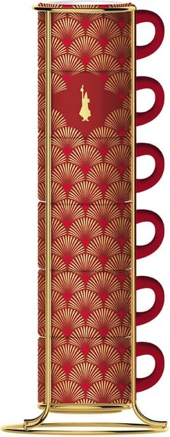 Zestaw kubków Bialetti Deco Glamour 90 ml 6 szt + Podstawka (WSZBLTKUB0007) - obraz 1