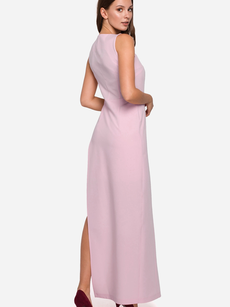 Плаття вечірнє літнє жіноче Makover K026 L Рожеве (5903068461194) - зображення 2