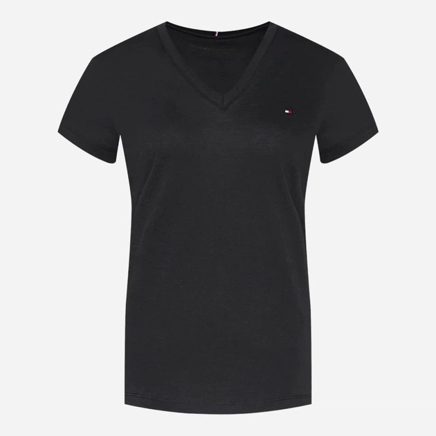 Футболка жіноча Tommy Hilfiger WW0WW24969-017 M Чорна (8719857916731) - зображення 5