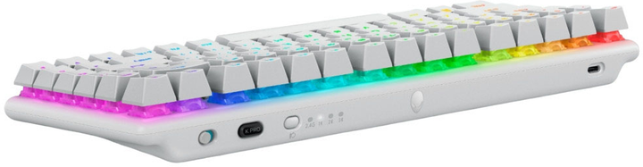 Klawiatura bezprzewodowa  Alienware Pro Wireless Linear Mechanical Switches Biała (545-BBFR) - obraz 4