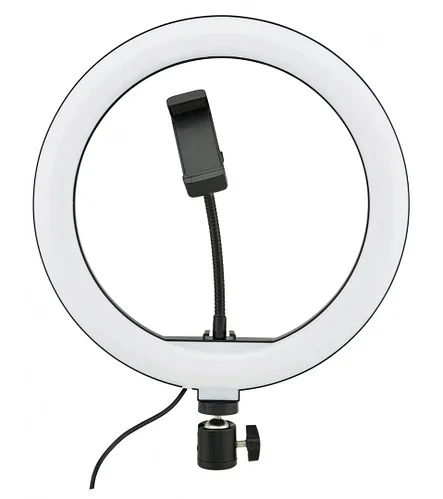 Кольцевая Led лампа Ring Light CXB-260 26 см с держателем смартфона и пультом + Штатив 2 метра - Фото 5 Кольцевая Led лампа Ring Light CXB-260 26 см с держателем смартфона и пультом + Штатив 2 метра - изображение 5