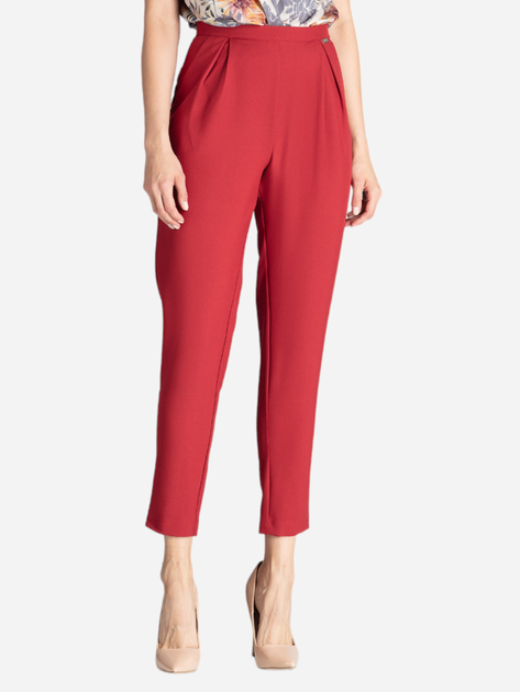 Spodnie damskie Figl M676 XL Ciemnoczerwone (5902194371124) - obraz 1