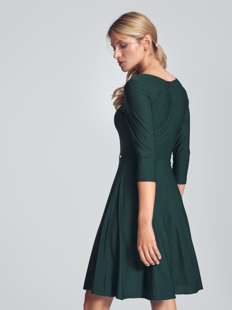 Sukienka midi jesienna damska Figl M709 L Zielona (5902194382991) - obraz 2