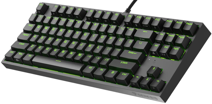 Klawiatura przewodowa Genesis Thor 404 TKL Gateron Yellow Pro Czarna (NKG-2069) - obraz 4