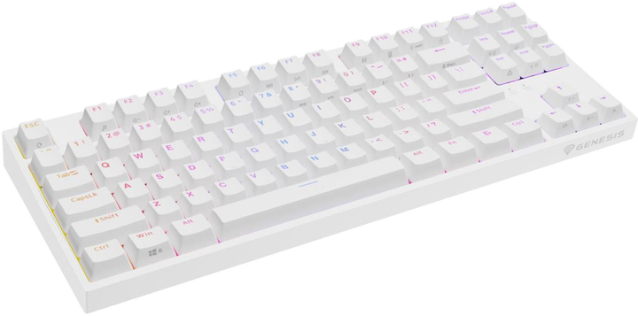 Клавіатура дротова Genesis Thor 404 TKL Gateron Yellow Pro White (NKG-2070) - зображення 5