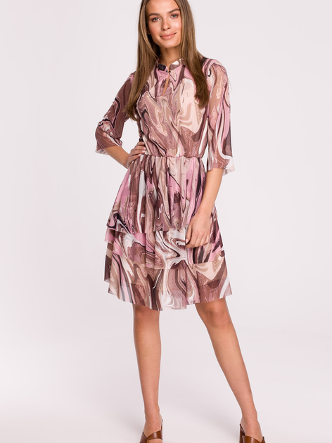 Плаття коротке літнє жіноче Stylove S303 2XL Різнокольорове (5903887662574) - зображення 1