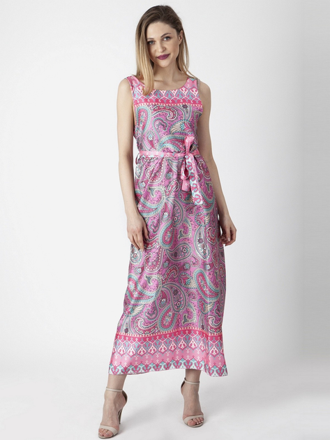 Sukienka letnia damska długa Perso RBE220013F S Różowa (5905080202373) - obraz 1