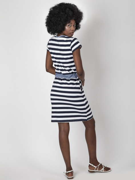 Плаття-сорочка коротке літнє жіноче Perso RBE810101F L Білий/Синій (5905080203011) - зображення 2