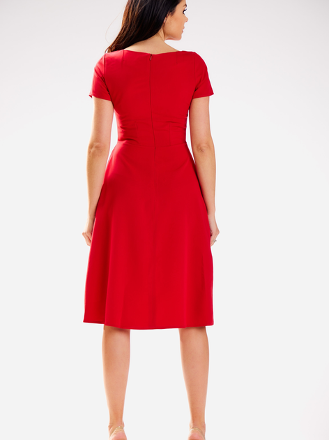 Плаття міді літнє жіноче Awama A592 XL Червоне (5902360581531) - зображення 2