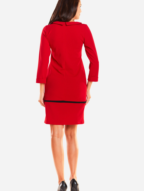 Sukienka ołówkowa damska Awama A238 M Czerwona (5902360524910) - obraz 2