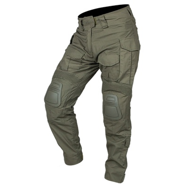 Бойові штани IDOGEAR G3 Combat Pants Olive з наколінниками S - зображення 1