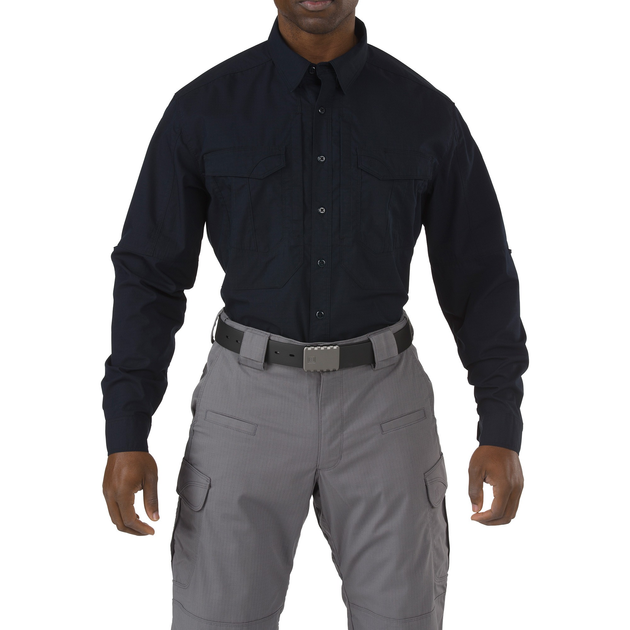 Рубашка тактическая 5.11 STRYKE™ LONG SLEEVE SHIRT XL Dark Navy - изображение 1