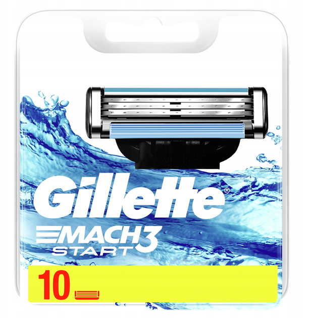 Сменные картриджи для бритвы Gillette Mach 3 Start 10 шт (7702018603800 ...