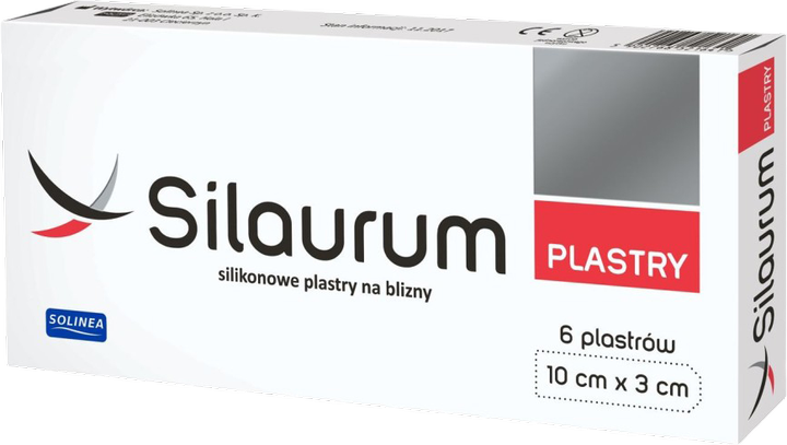 Силиконовый пластырь от шрамов Silaurum 10 x 3 см 6 шт (5902768521733) - изображение 1