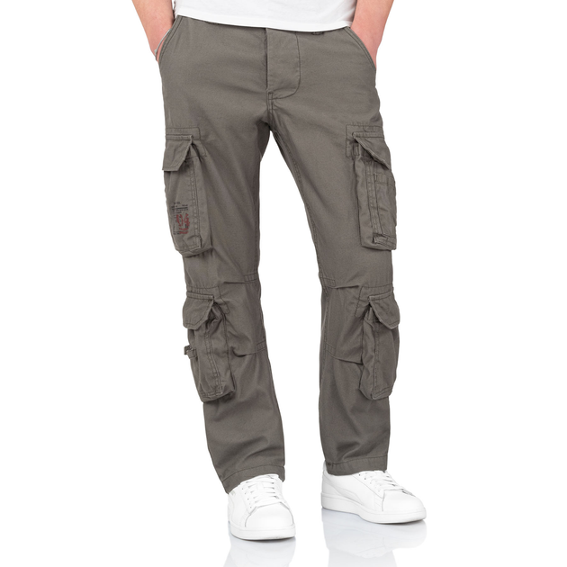 Штани SURPLUS AIRBORNE TROUSERS SLIMMY L Olive - зображення 1