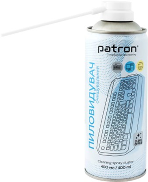 Очисне стиснене повітря Patron спрей 400 мл 10+2 (F3-020-10) (CS-PN-F3-020-10) - зображення 2