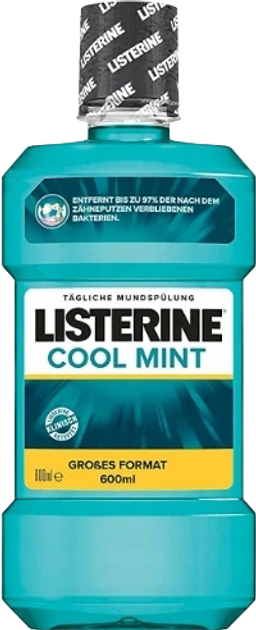 Płyn do płukania Listerine Cool Mint 600 ml (3574661556543/3574661401775) - obraz 1