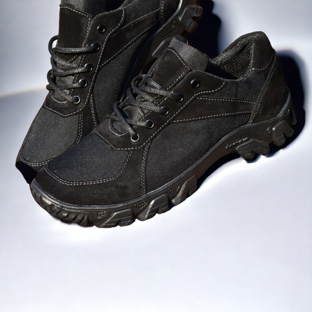 Кросівки Жіночі Літні Тактичні. Чорні. Натуральна шкіра. 42р (28см) MSLF-2139-42 - зображення 2
