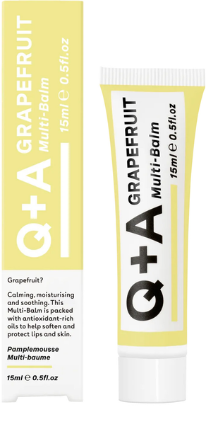 Акція на Бальзам для губ Q+A Grapefruit Multi Balm з грейпфрутом 15 г від Rozetka