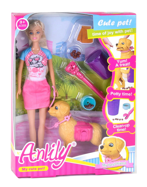 Лялька Anlily з собачкою 29 см (5901271541931) - зображення 1