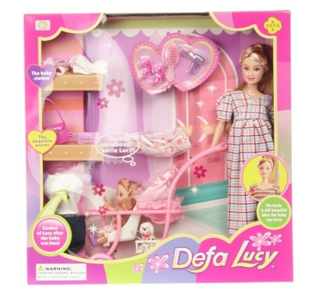Набір ляльок Adar Defa Lucy Мама з дитиною (5901271538672) - зображення 1