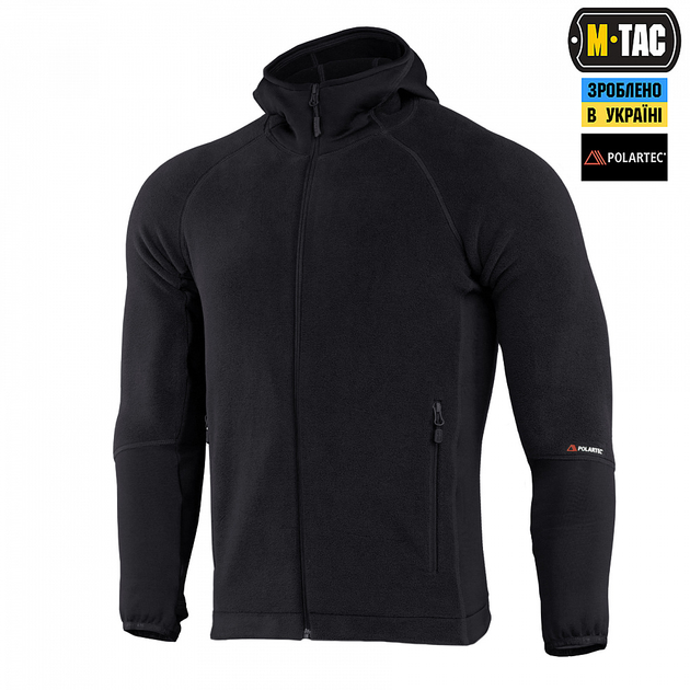 Кофта M-Tac Hoodie Polartec Sport Black 2XL - изображение 1