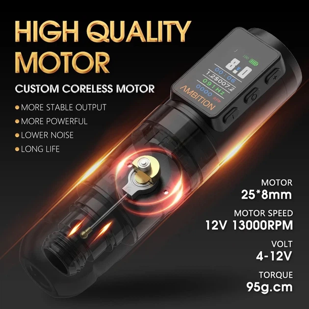 Тату машинка Ambition Soldier Max Wireless Tattoo Machine , беспроводная модульная - Фото 4 Тату машинка Ambition Soldier Max Wireless Tattoo Machine , беспроводная модульная - изображение 4