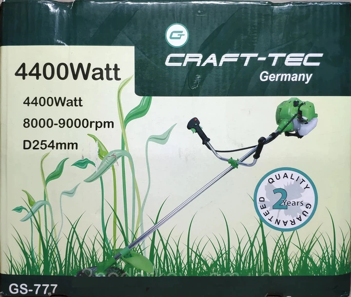 Бензокоса Craft-Tec GS-777 4400w (2 насадки в комплекте, ремень-рюкзак) - изображение 7