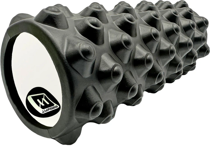 Массажный ролик-валик для МФР и йоги EasyFit Extream 33 см роллер-массажер для спины, ног, рук и шеи EF-2023-BK Черный (56001031) - изображение 2