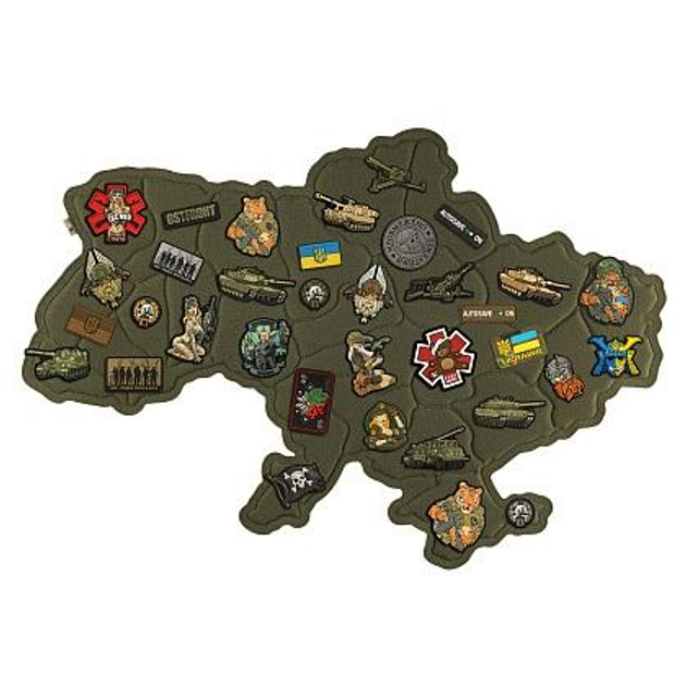 Панель для нашивок M-Tac Мапа України Ranger Green - изображение 2