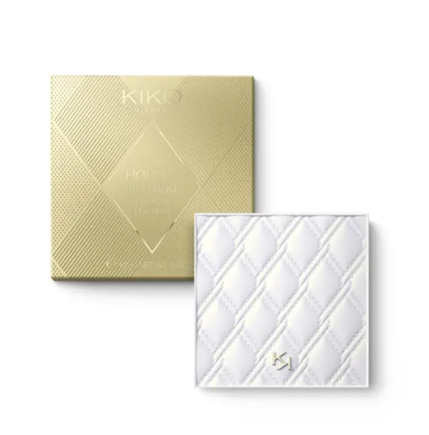 Румяна Kiko Milano Holiday Premiere Charming Duo Blush ( 02 Mauve Appearance) - изображение 4