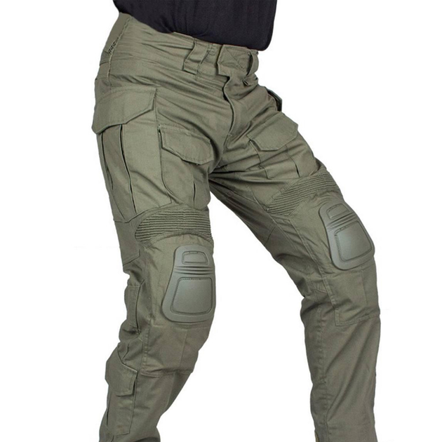 Чоловічі брюки G3 з наколінниками / Штани ріп-стоп з тефлоновим покриттям олива розмір 2XL - зображення 2