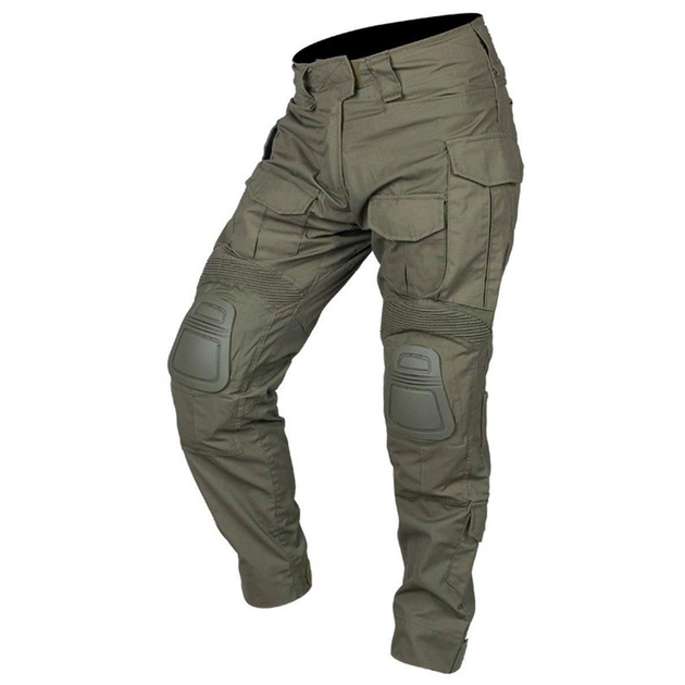 Чоловічі брюки G3 з наколінниками / Штани ріп-стоп з тефлоновим покриттям олива розмір S - зображення 1