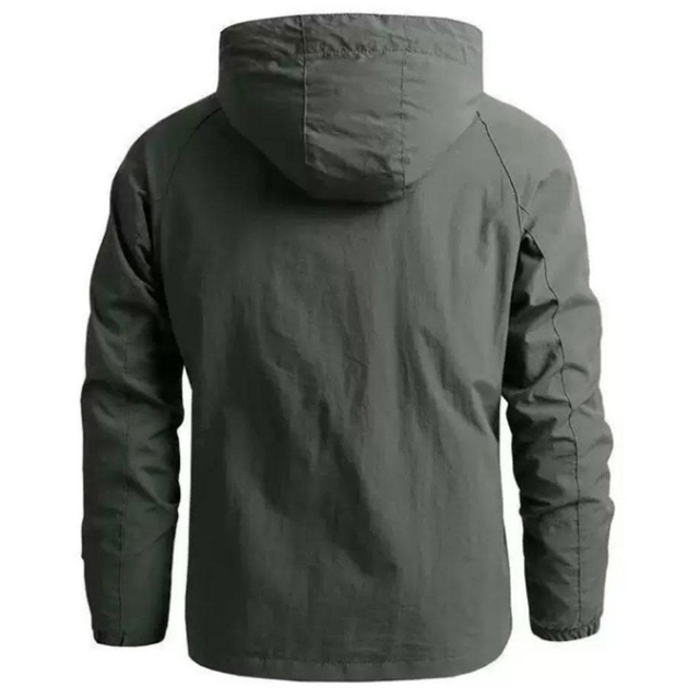Чоловіча Водовідштовхувальна Куртка ARMY з капюшоном олива розмір M - зображення 2