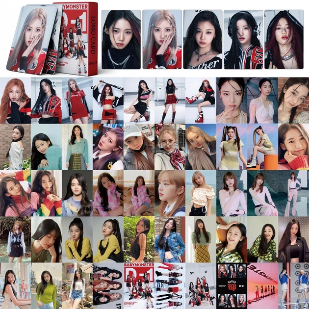 K-POP・アジア Beat it up sheriff ver mumo mu-mo card Фотокарточки Babymonster K-POP lomo card кпоп карточки бебимонстр