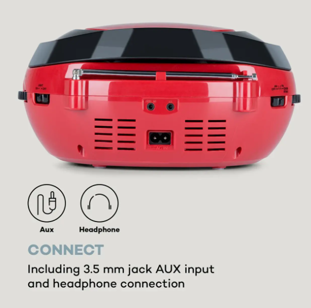 Бумбокс Проигрыватель компакт-дисков Roadie Bluetooth,USB,радио Германия - изображение 5