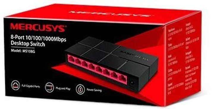 Коммутатор сетевой хаб MERCUSYS MS108G – фото, отзывы, характеристики в ...