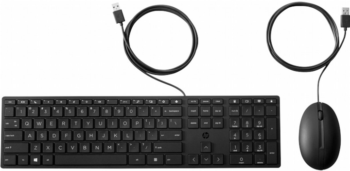 Zestaw przewodowy HP 320MK USB Czarny (194721888006) - obraz 1