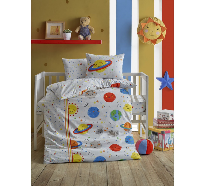 Комплект постельного белья Cotton Box для новорожденных Gezegen 100x150см (CB_080077124) 