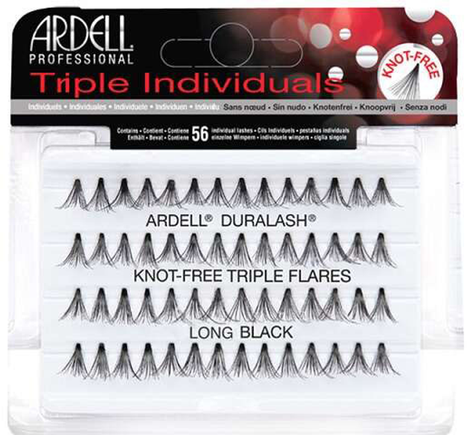 Sztuczne rzęsy Ardell Triple Indiciduals Long Black (074764664976) - obraz 1