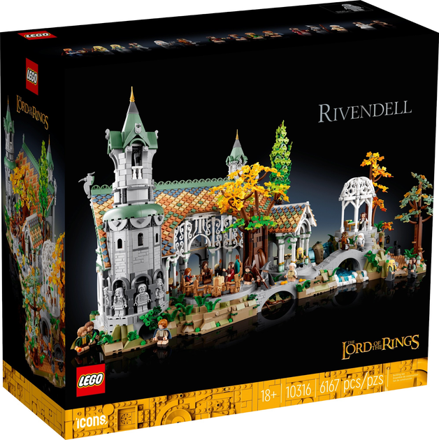 Zestaw klocków Lego Icons Władca pierścieni: Rivendell 6167 części (10316) - obraz 1