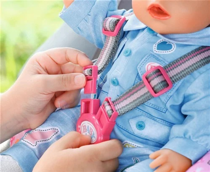Автокрісло для ляльки Baby Born Car Seat Pink (4001167832431) - зображення 3