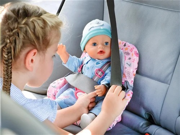 Автокрісло для ляльки Baby Born Car Seat Pink (4001167832431) - зображення 4