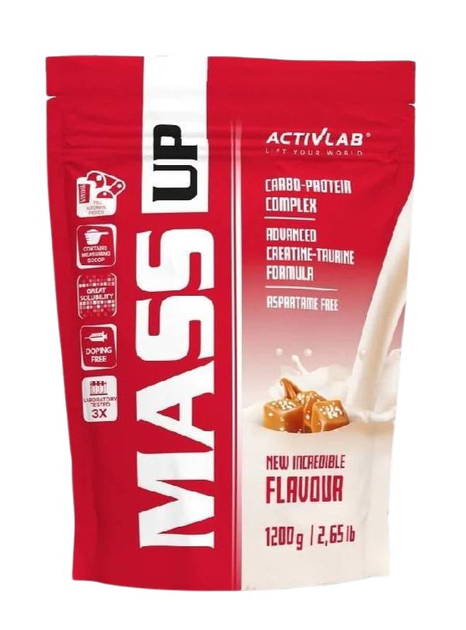 Gainer ActivLab Mass Up 1200 g Słony karmel (5907368815664) - obraz 1