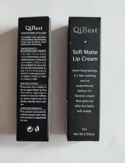 Губная помада QiBEST №15 Soft Matte Бордовая водостойкая матовая - Фото 2 Губная помада QiBEST №15 Soft Matte Бордовая водостойкая матовая - изображение 2