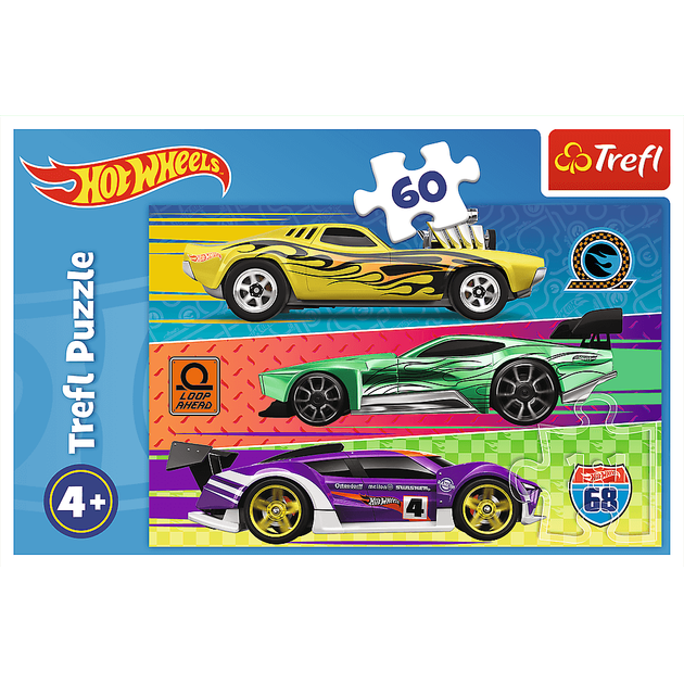 Дитячі пазли "Hot Wheels" 60 елементів Trefl 17389 - зображення 3
